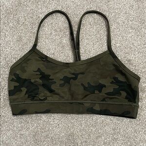 Lululemon Camo Sports Bra - Olive Green
